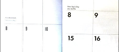Calendar Fonts
