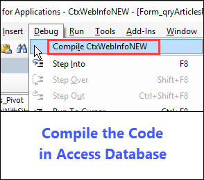 How to Fix an Access Expression On Click Error