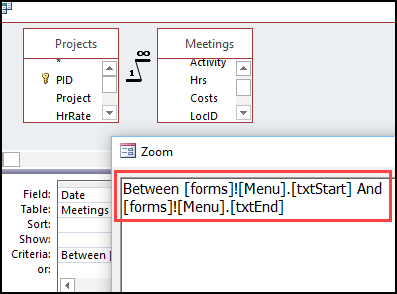 ms access query between two dates