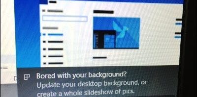 Windows 10 Bored with your background