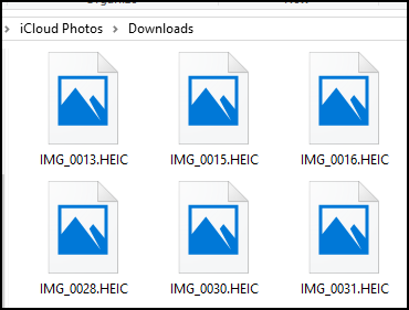 iPad images in HEIC format