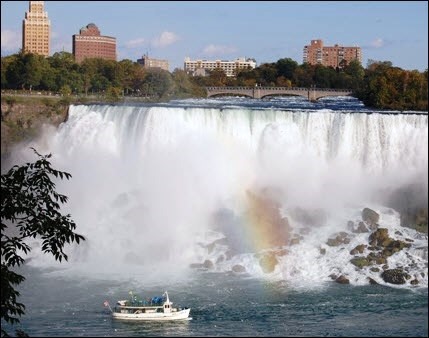 Niagara Falls with rainbow 2008