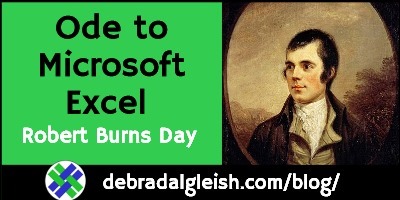 Ode to Excel for Robert Burns Day by ChatGPT