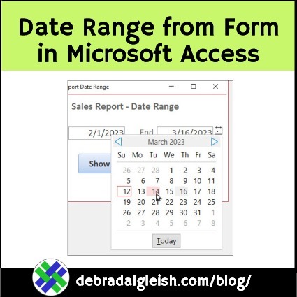 Microsoft Access Query-Date Range Criteria-Form Boxes